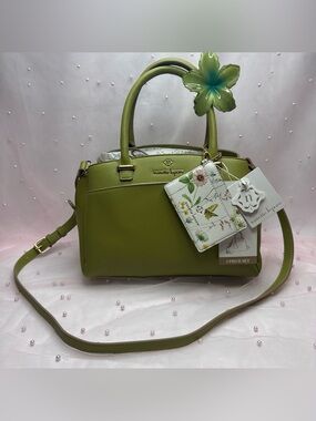 Nanette Lepore Lancaster Satchel- Algae Bloom 🦚